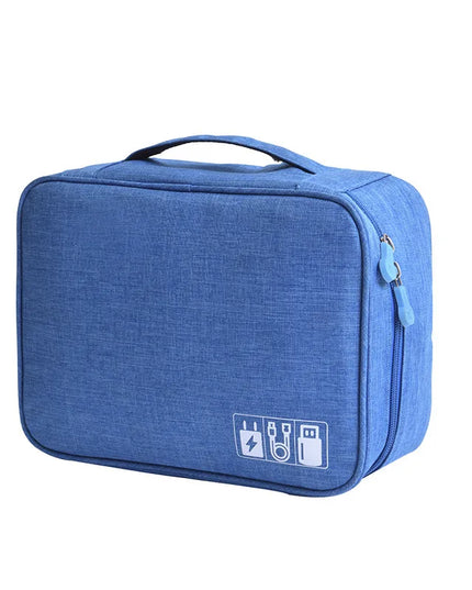 Travel Closet Organizer Case for Headphones Storage Bag Digital Portable Zipper Accessories Charger Data Cable USB Cosmetics