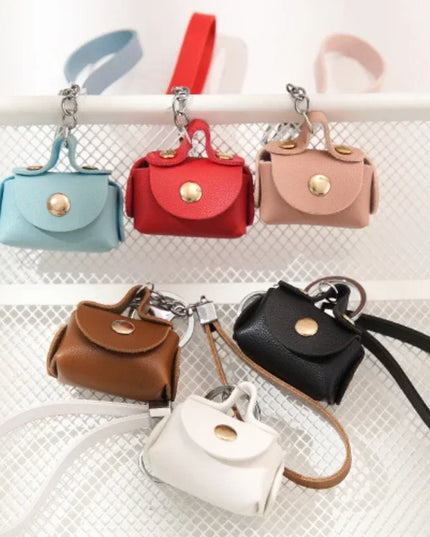 Cute Mini Coin Purses Girls Small Earphone Box Soft Leather Housekeeper Keychain Wallet Pouch Women's Bags Portable Storage Bag