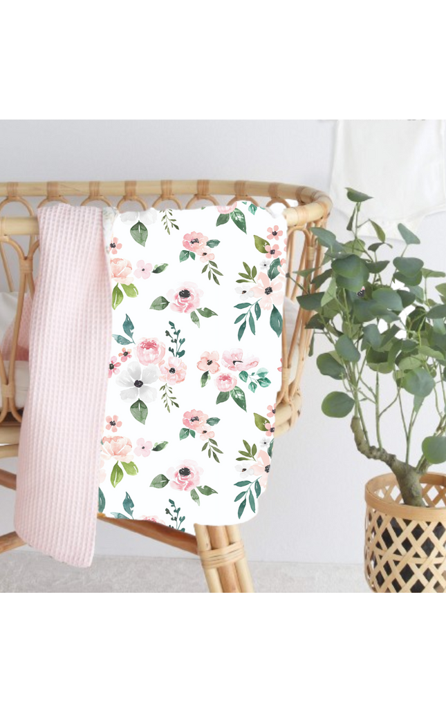 Floral Muslin/Waffle Blanket