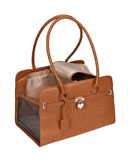 Premium Leather Pet Carrier