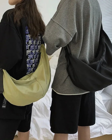 Men's Large Capacity Waterproof Nylon Crossbody Bag