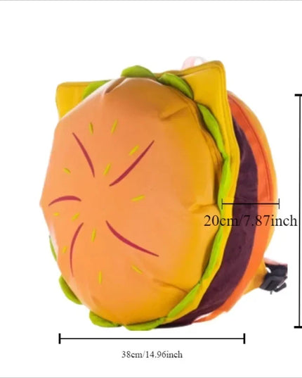 Stylish Cheeseburger Laptop Backpack Unisex Travel Tote
