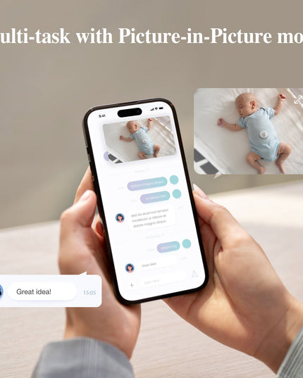 AI 2K PTZ Baby Camera Monitor