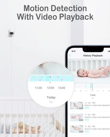 AI 2K PTZ Baby Camera Monitor