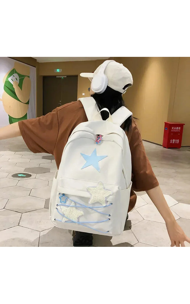 Kawaii Y2K Aesthetic High-Capacity Backpack for Students