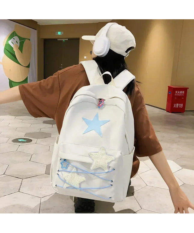 Kawaii Y2K Aesthetic High-Capacity Backpack for Students