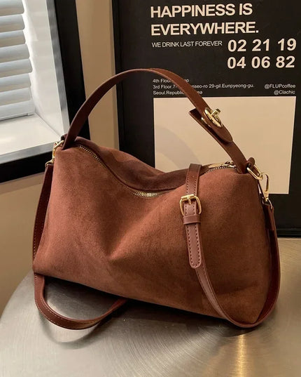 Textured Frosted Large Capacity Crossbody Tote Bag for Women