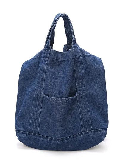 Denim Crossbody Shoulder Bag for Women - Casual Jeans Handbag