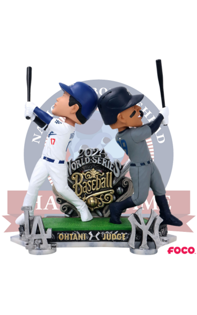 Shohei Ohtani & Aaron Judge Los Angeles Dodgers & New York Yankees 2024 World Series Dual Battle Bobblehead