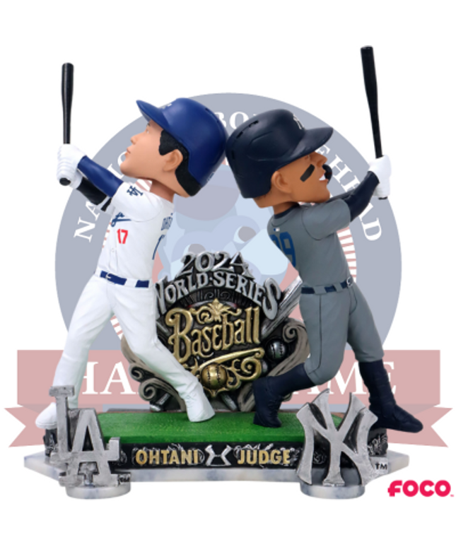 Shohei Ohtani & Aaron Judge Los Angeles Dodgers & New York Yankees 2024 World Series Dual Battle Bobblehead