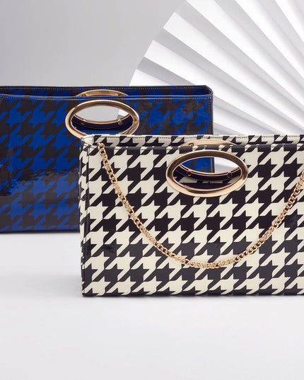 Have Some Houndstooth Handbag by EY Boutique