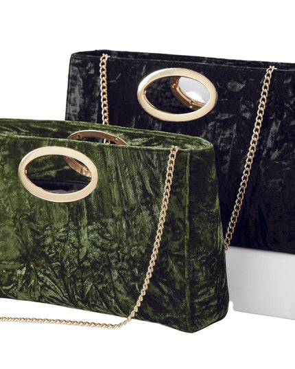Crushed on Velvet Handbag by EY Boutique