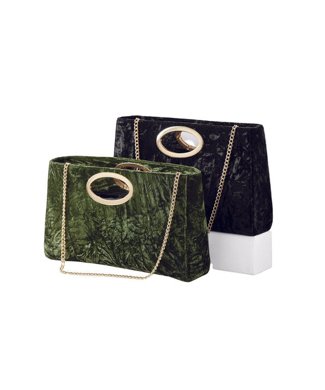 Crushed on Velvet Handbag by EY Boutique