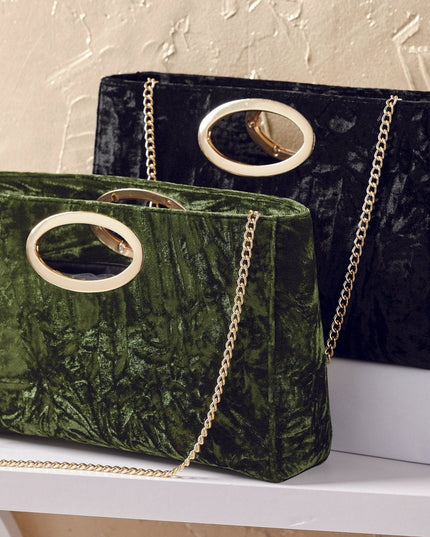 Crushed on Velvet Handbag by EY Boutique