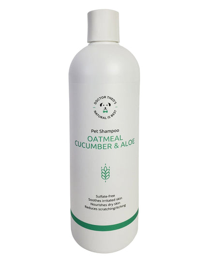 Dr. Theo's Dog Shampoo – Oatmeal, Cucumber & Aloe (16 oz)