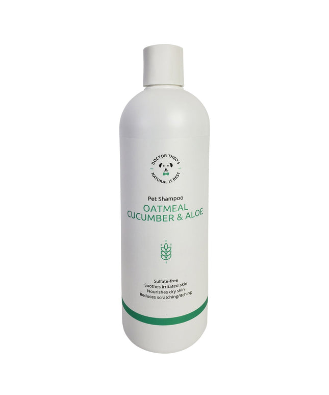 Dr. Theo's Dog Shampoo – Oatmeal, Cucumber & Aloe (16 oz)