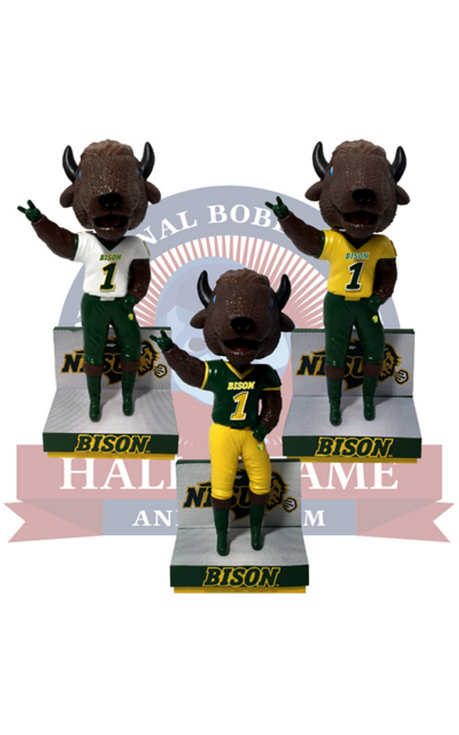 Thundar North Dakota State Bison Mascot Bobbleheads