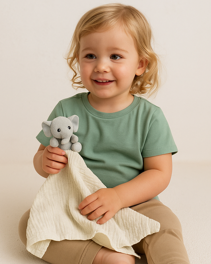 Elephant Lovey Security Blanket – Soft Comfort Toy for Babies & Toddlers | Me Lovey™