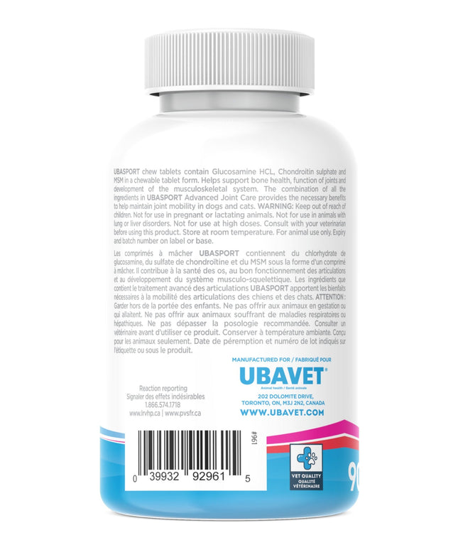 UBAVET UBASPORT Advanced Joint Care Tablets for Dogs & Cats