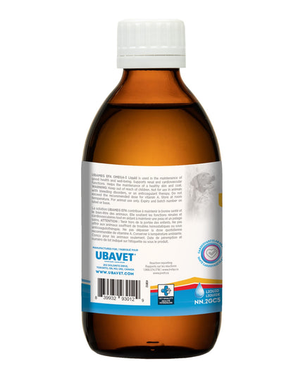 UBAVET Ubameg Omega-3 Fatty Acid Liquid for Dogs & Cats –  (8 fl oz / 237ml)