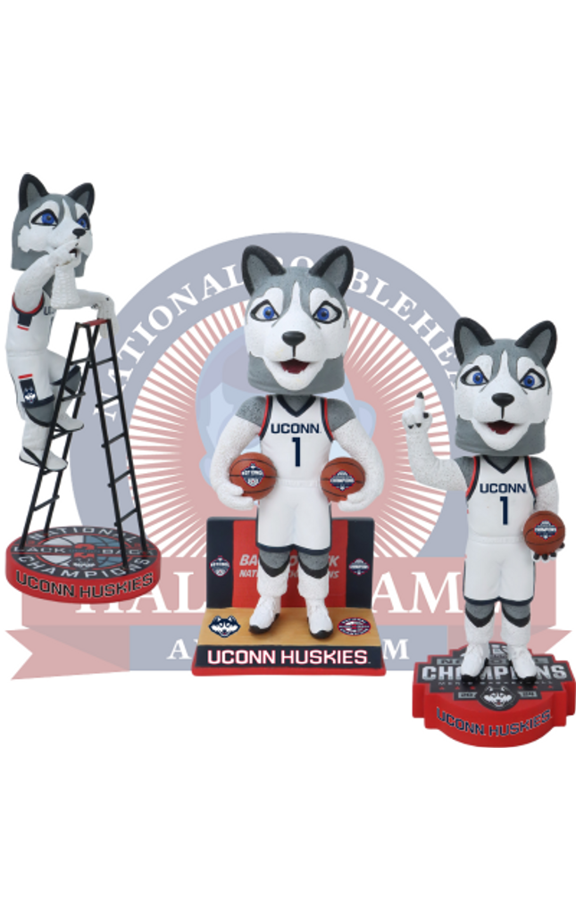 UConn Huskies 2024 NCAA Men's Basketball National Champions Bobbleheads