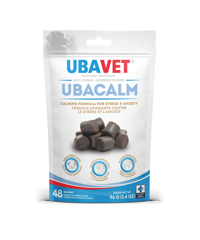 UBAVET Ubacalm Calming and Stress Relief Soft Dog Chews