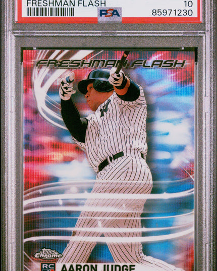 Graded 2017 Topps Chrome Aaron Judge #FF11 Freshman Flash Rookie RC Baseball Card PSA 10 Gem Mint