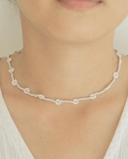 Flora Beaded Necklace and Ring Set