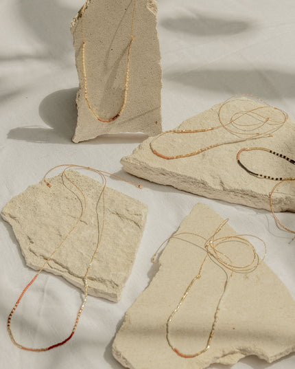 Golden Beaded Necklace