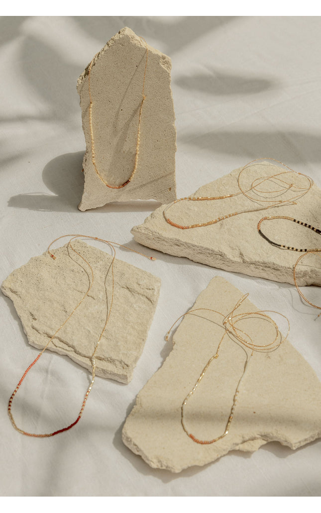 Golden Beaded Necklace