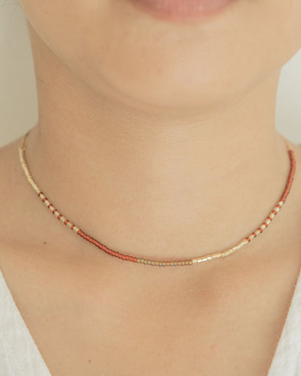 Golden Beaded Necklace