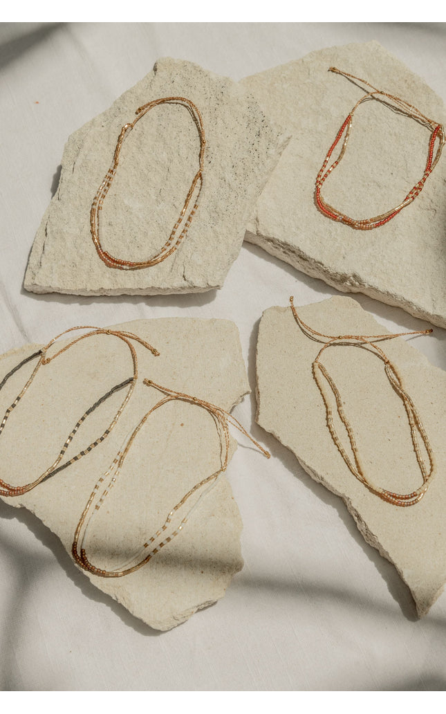 Golden Beaded Bracelet