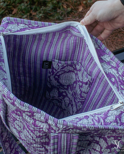 Soléa Cotton Violetta Tote