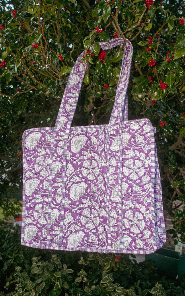 Soléa Cotton Violetta Tote
