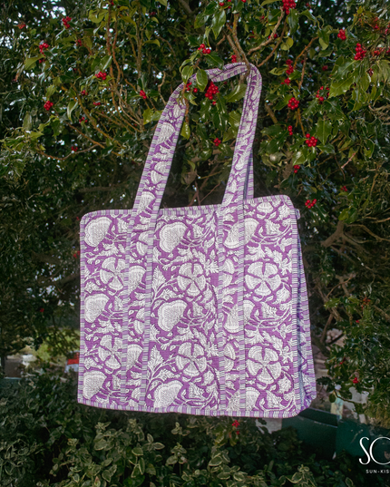 Soléa Cotton Violetta Tote