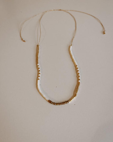 Golden Beaded Necklace