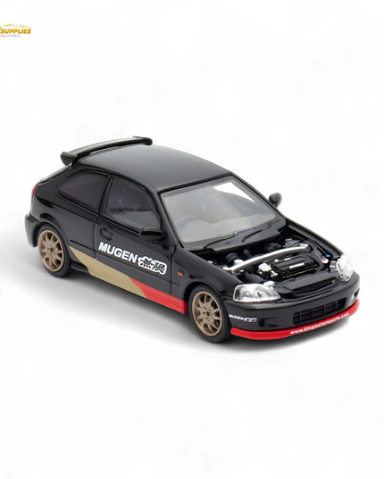 Motorhelix Honda Civic EK9 MUGEN Malaysia Limited Edition - Black 1:64