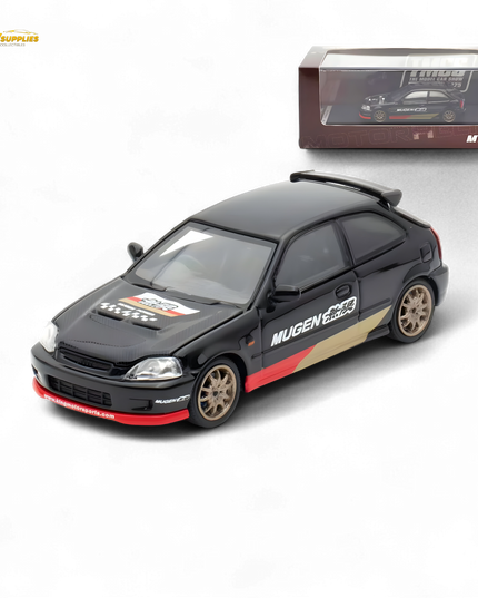 Motorhelix Honda Civic EK9 MUGEN Malaysia Limited Edition - Black 1:64