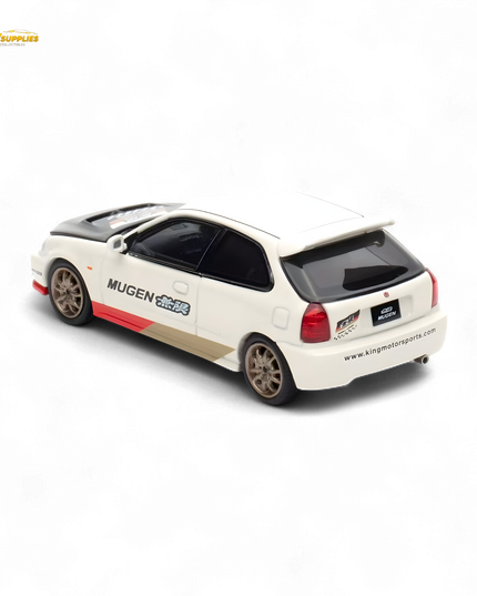 Motorhelix Honda Civic EK9 MUGEN Malaysia Limited Edition - White 1:64
