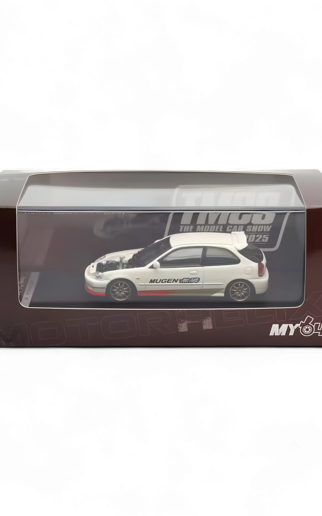 Motorhelix Honda Civic EK9 MUGEN Malaysia Limited Edition - White 1:64