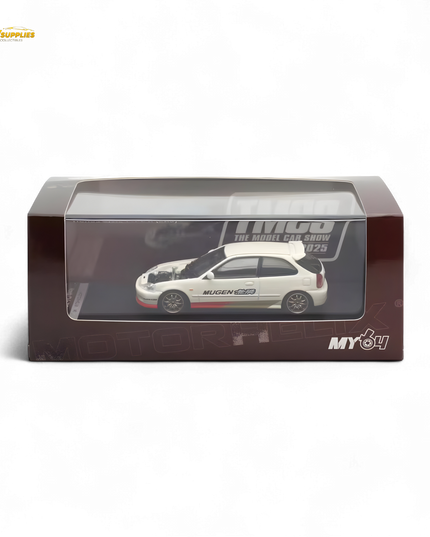 Motorhelix Honda Civic EK9 MUGEN Malaysia Limited Edition - White 1:64