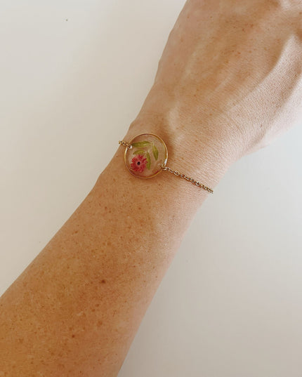 Wildflower Gold Bracelet Large Pendant