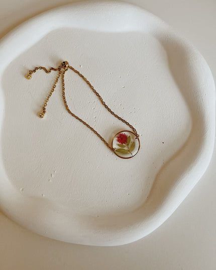 Wildflower Gold Bracelet Large Pendant