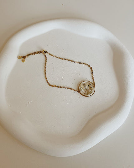 Wildflower Gold Bracelet Large Pendant