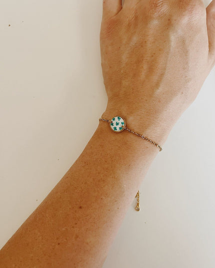 Wildflower Gold Bracelet Small Pendant