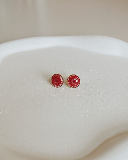 Wildflower Gold Stud Earrings