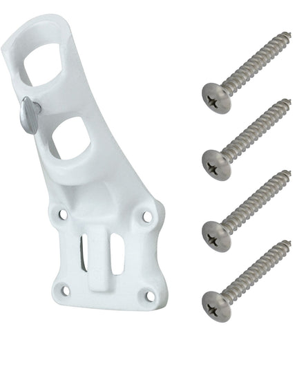 Aluminum 1" Flagpole Bracket - White