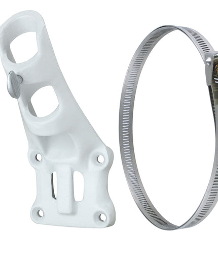 Aluminum 1" Flagpole Bracket - White