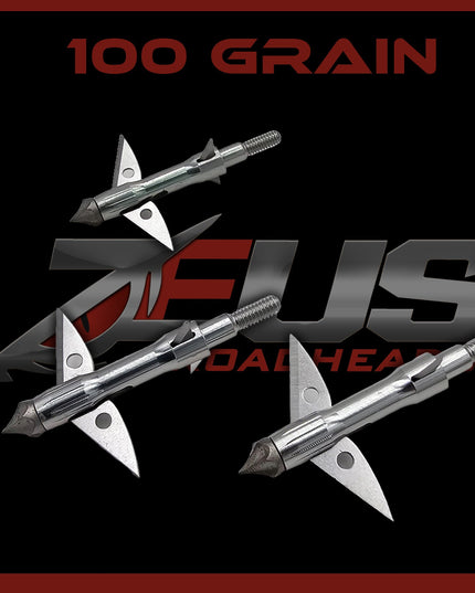 ZEUS 100 GRAIN BROADHEADS (3 PACK)