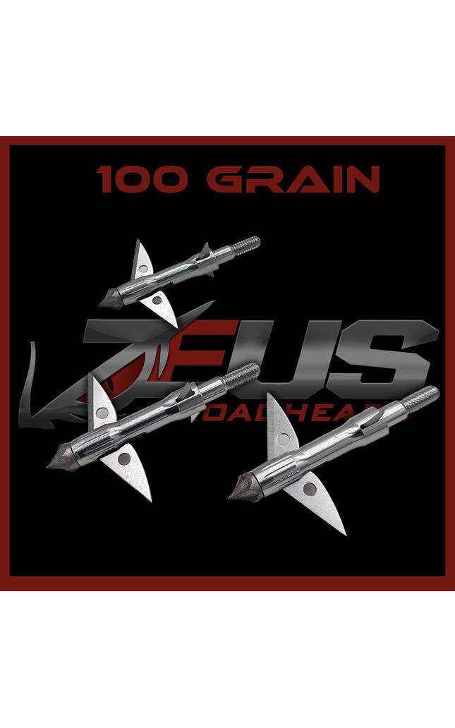 ZEUS 100 GRAIN BROADHEADS (3 PACK)